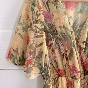 zara spring floral dress